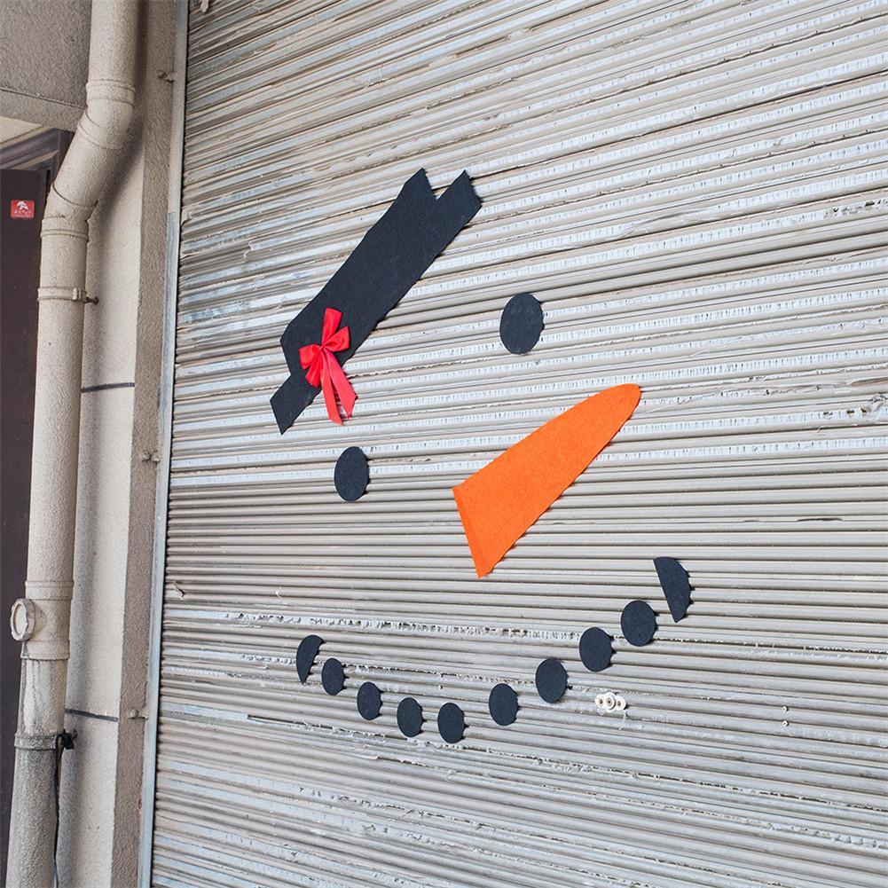 Decorazione Natalizia Fai da Te – Pupazzo di Neve da Porta Garage (16 Pezzi)