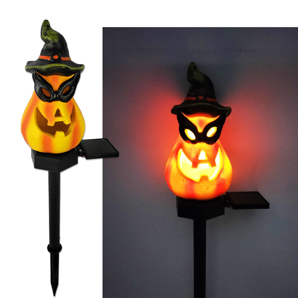 Lampada solare a forma di zucca per atmosfera creativa all'aperto di Halloween