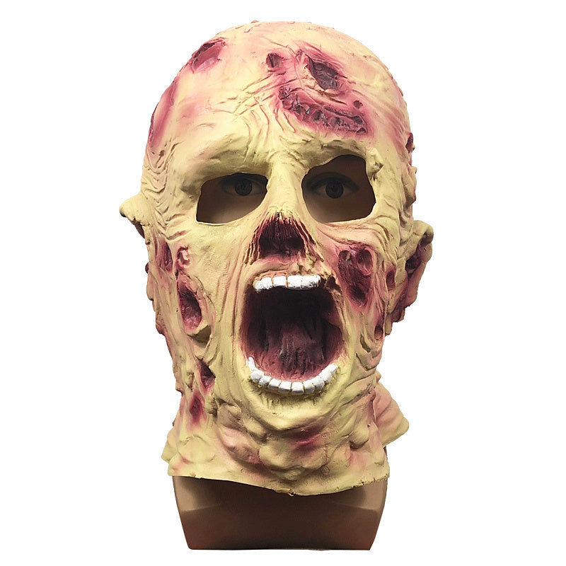 Maschera cappuccio in lattice spaventosa per feste di Halloween