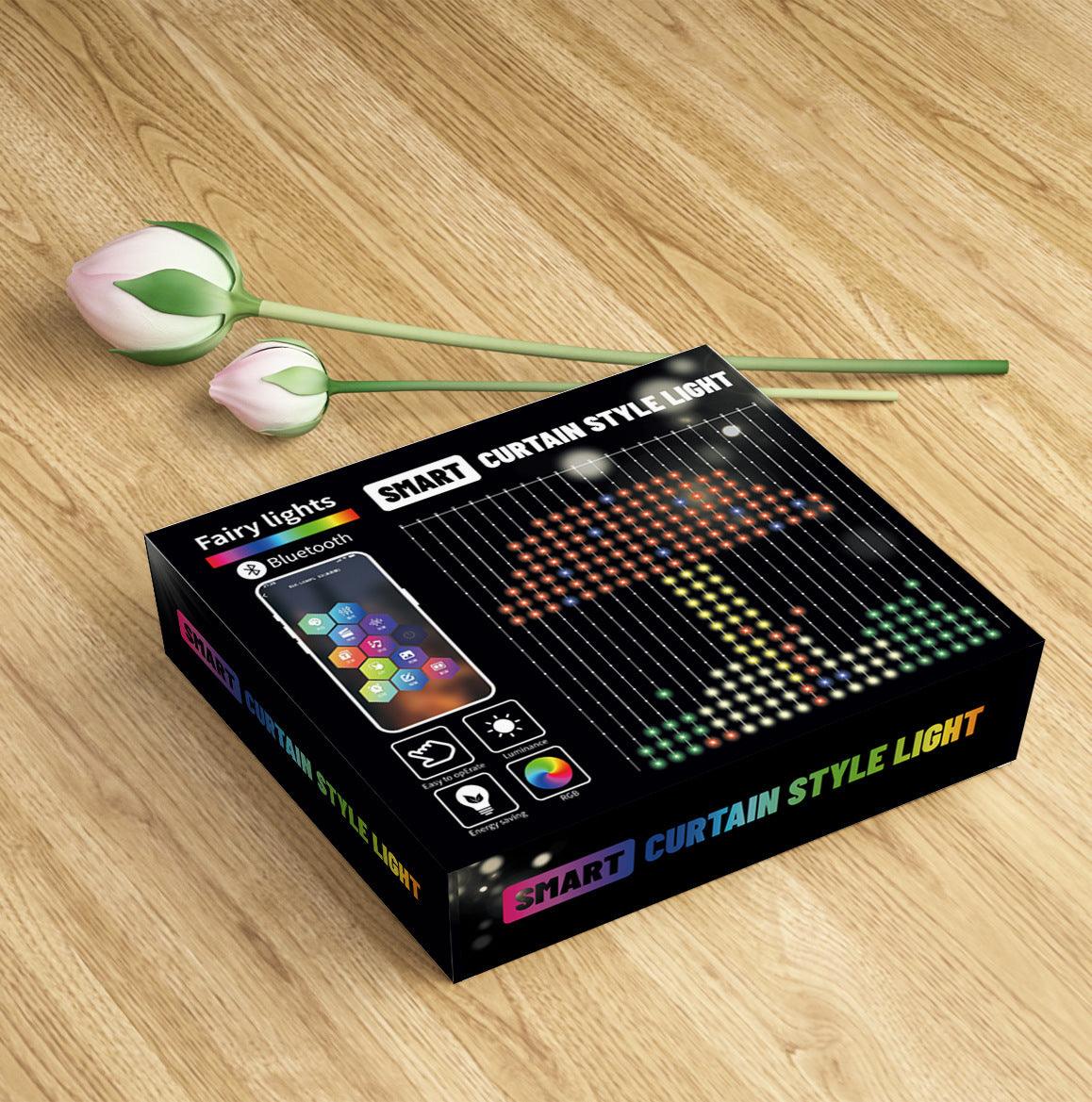 Luci a Stringa LED RGB Intelligenti con Controllo Bluetooth tramite App, Decorazione per Natale, Ghirlanda di Luci Fatate, Display Fotografico Fai-da-Te, Decorazioni per Feste e Matrimoni