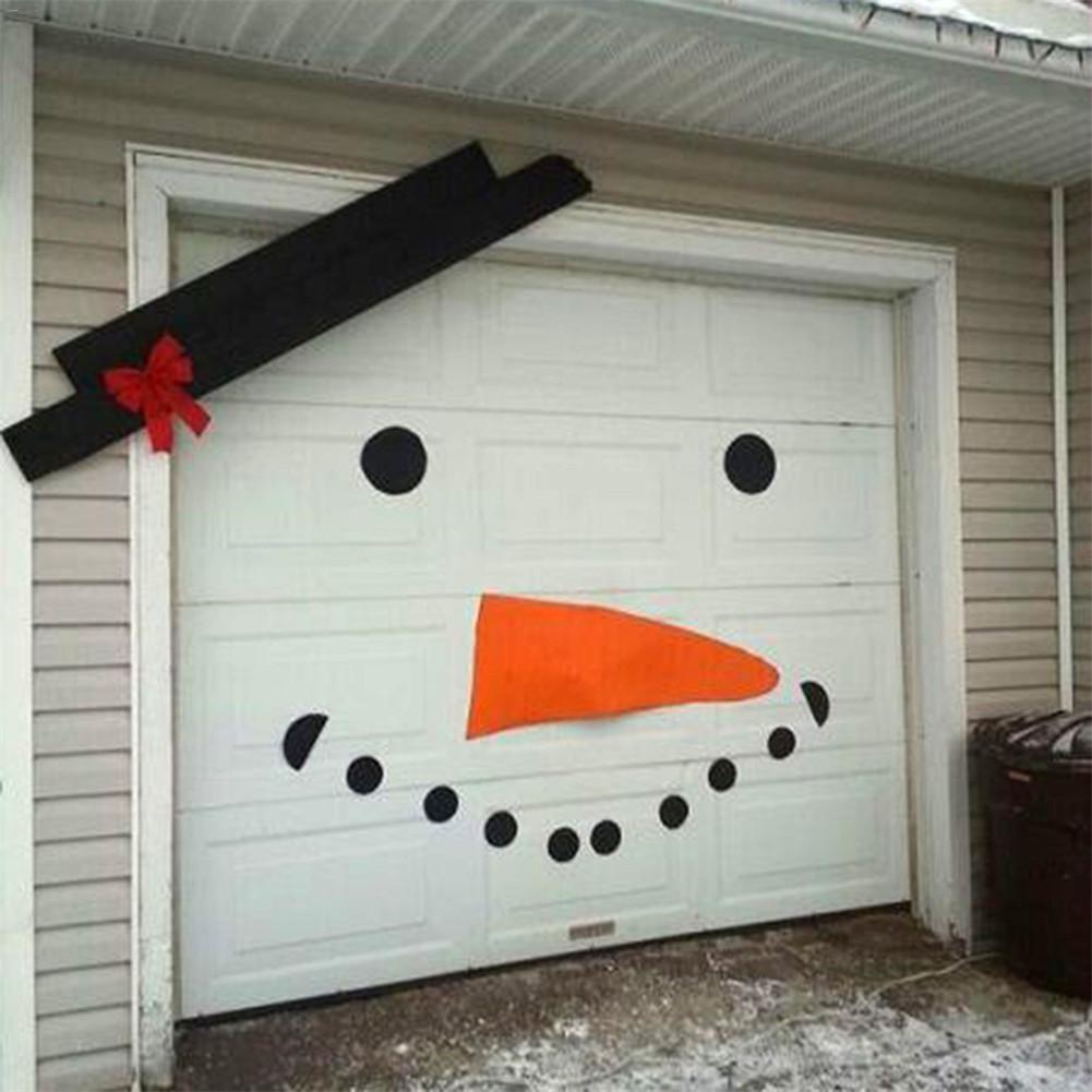 Decorazione Natalizia Fai da Te – Pupazzo di Neve da Porta Garage (16 Pezzi)