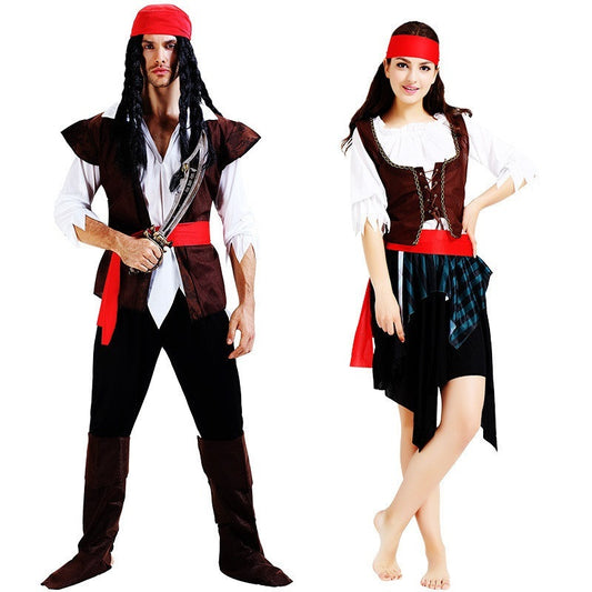 Costumi cosplay per uomini e donne di Halloween/Carnevale da Pirata