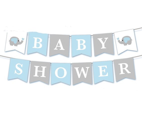 Striscioni a bandiera da appendere per festa baby shower