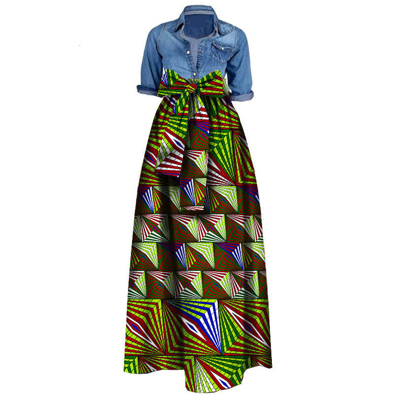 Gonna Africana da Donna in Cotone: Stampa Batik Elegante