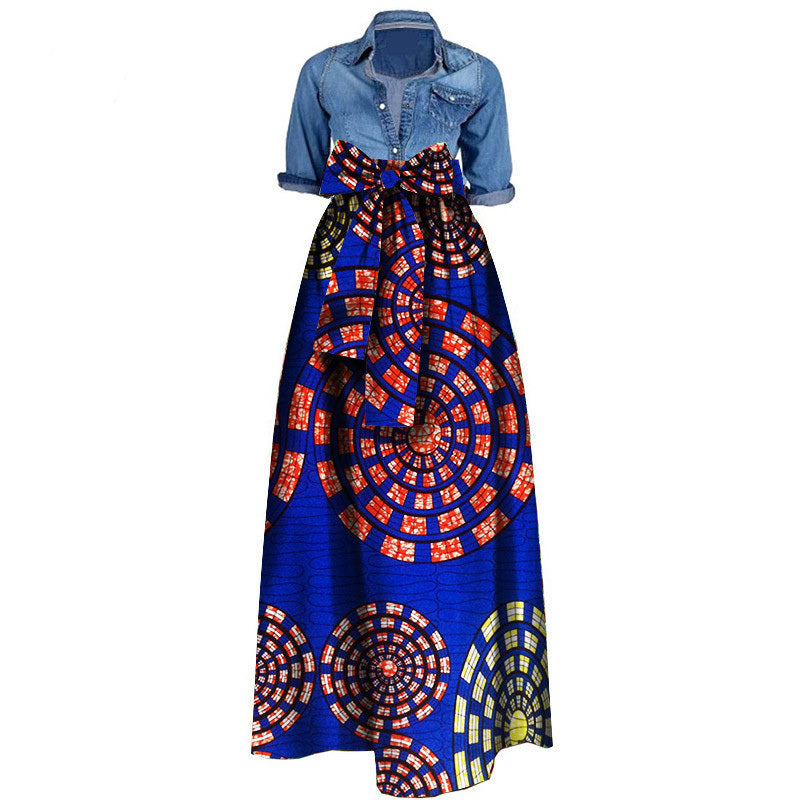 Gonna Africana da Donna in Cotone: Stampa Batik Elegante