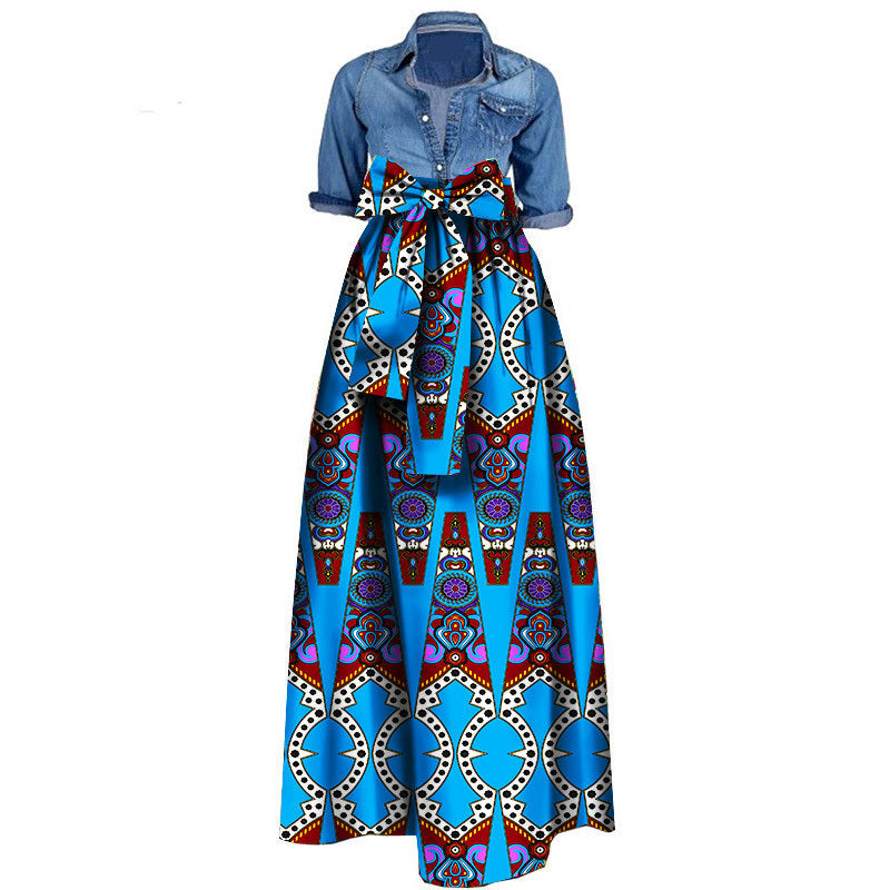 Gonna Africana da Donna in Cotone: Stampa Batik Elegante