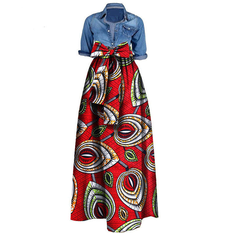 Gonna Africana da Donna in Cotone: Stampa Batik Elegante
