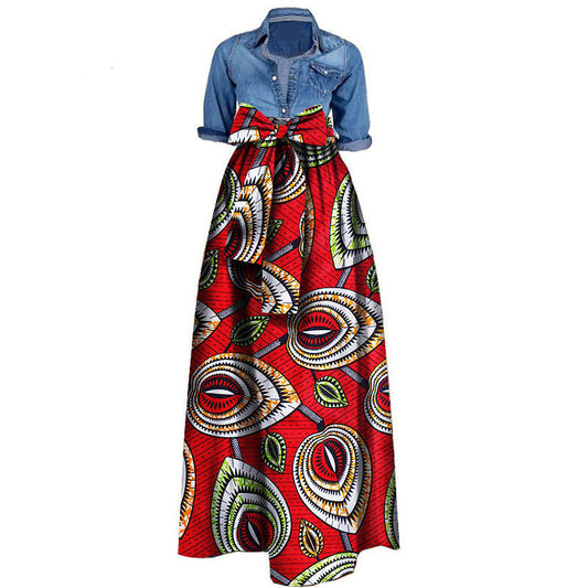 Gonna Africana da Donna in Cotone: Stampa Batik Elegante