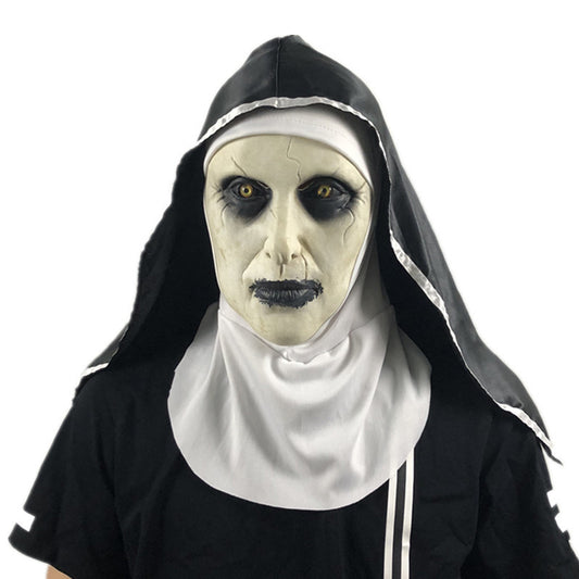 Maschera da Suora Demoniaca di Halloween - Terrore Inquietante