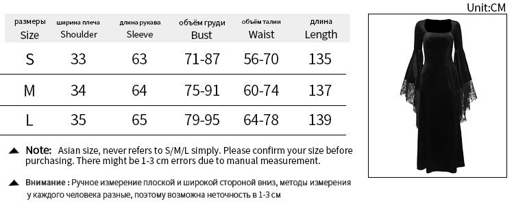 Abito a Maniche Lunghe con Dettagli Ragnatela per Halloween
