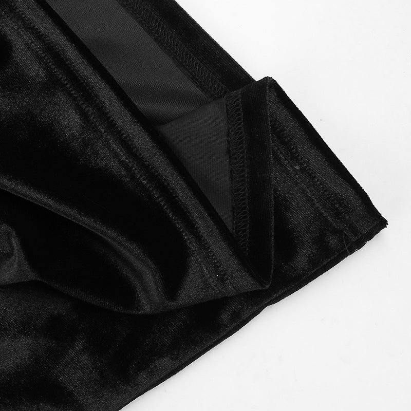 Abito a Maniche Lunghe con Dettagli Ragnatela per Halloween