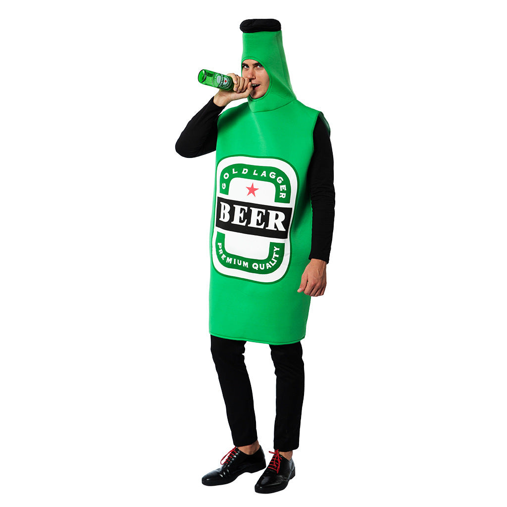 Costume per vestiti cosplay di birra di Halloween