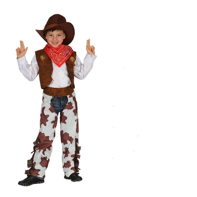 Costumi da Cowboy per Ragazzi e Ragazze,Adulti e Bambini: Spirito Natalizio per i Più Piccoli
