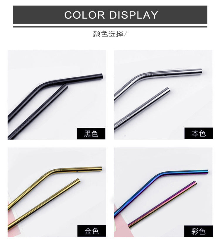 Cannuccia in acciaio inossidabile per cocktail, caffè, latte, tè...