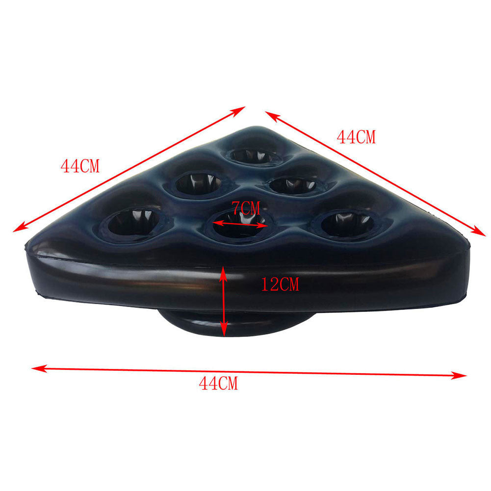 Portabicchieri Gonfiabile a Forma di Triangolo con 6 Scomparti