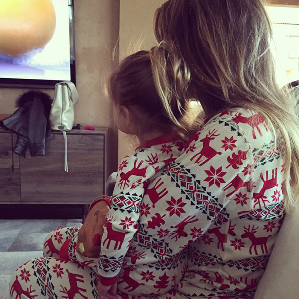 Pigiama natalizio a maniche lunghe per famiglia