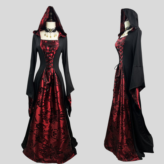 Costume da vampiro con Mantello di Halloween/Abito da mago Cosplay