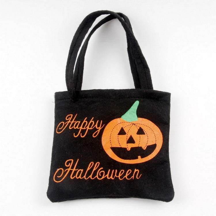 Borsa a tracolla con stampa zucca/ragno di Halloween Borse per caramelle per bambini