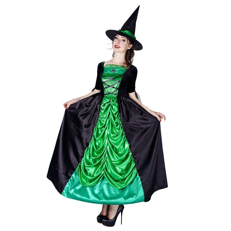 Vestito Verde da Strega per Donna - Perfetto per Halloween | Costume Elegante e Magico