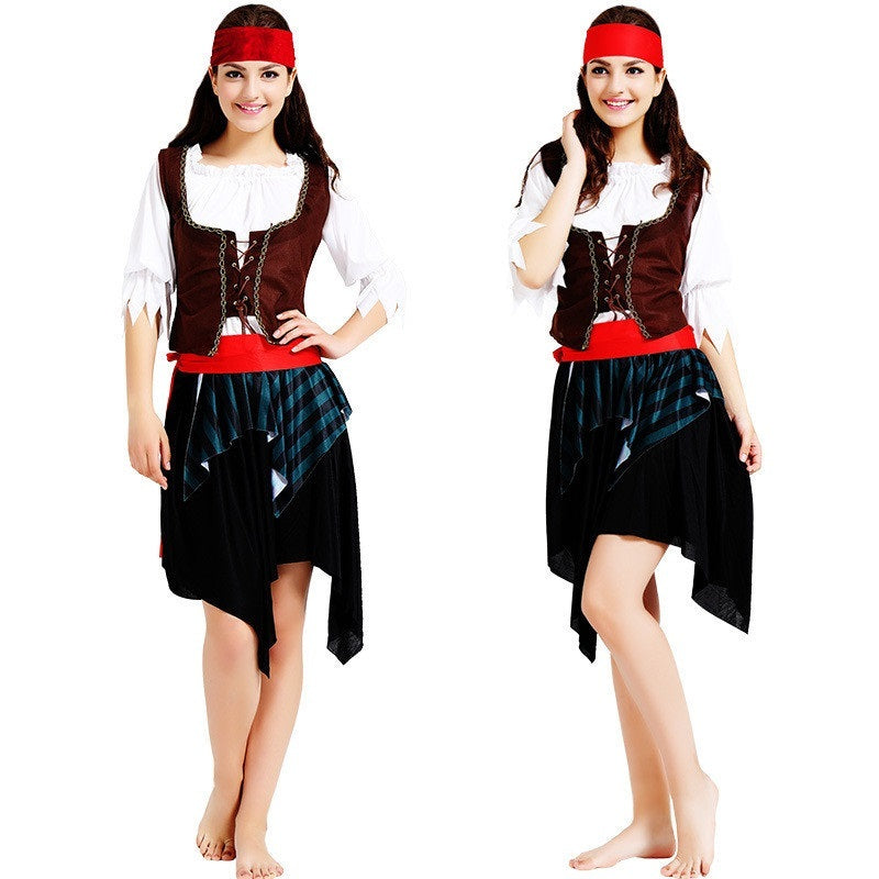 Costumi cosplay per uomini e donne di Halloween/Carnevale da Pirata