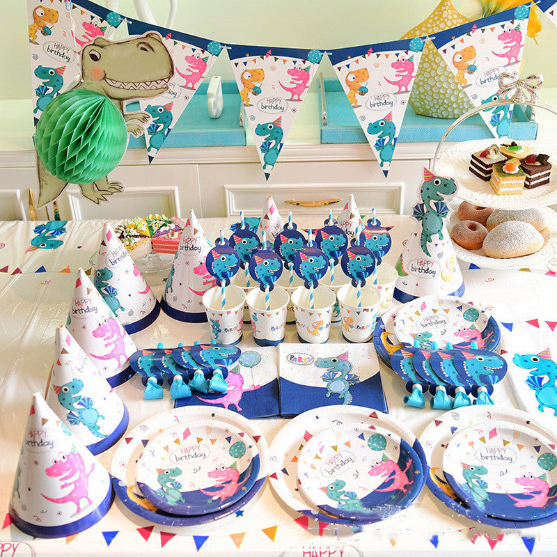 Piatti da Pranzo Usa e Getta – Stoviglie a Tema Dinosauro per Feste di Compleanno