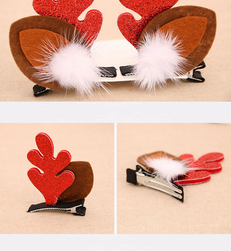 Set Forcine Natalizie per Bambini – Con Corna di Visone Morbide