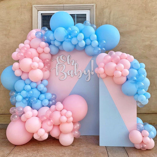 Set Arco Palloncini Rosa e Blu – Decorazioni per Baby Shower e Festa "Gender Reveal"