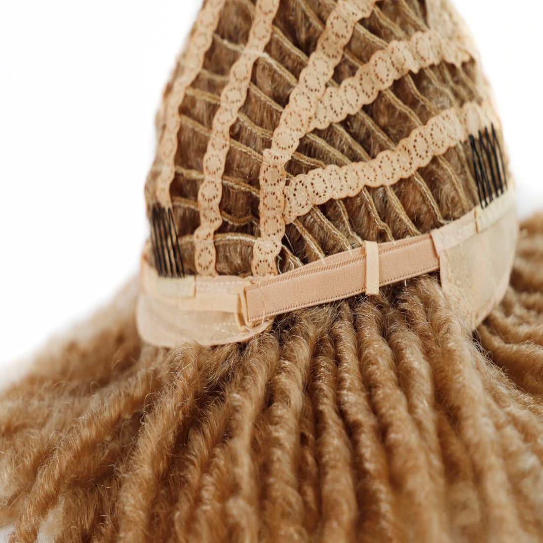 Parrucche africane con copricapo di capelli ricci piccoli Non multicolore da 21 cm