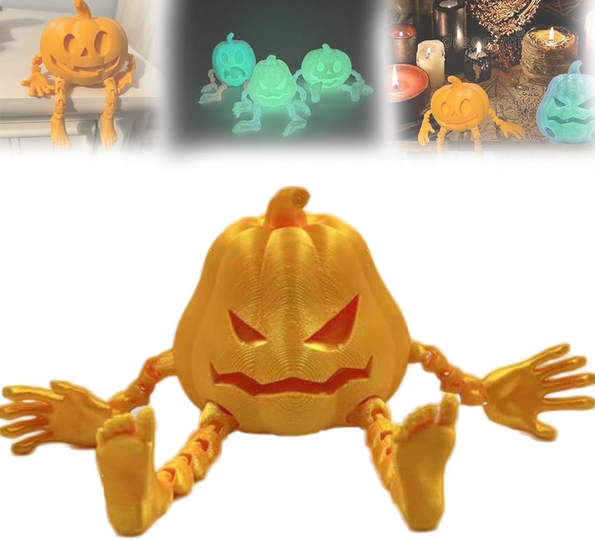 Decorazioni e Ornamenti di Zucche Stampate in 3D per Halloween