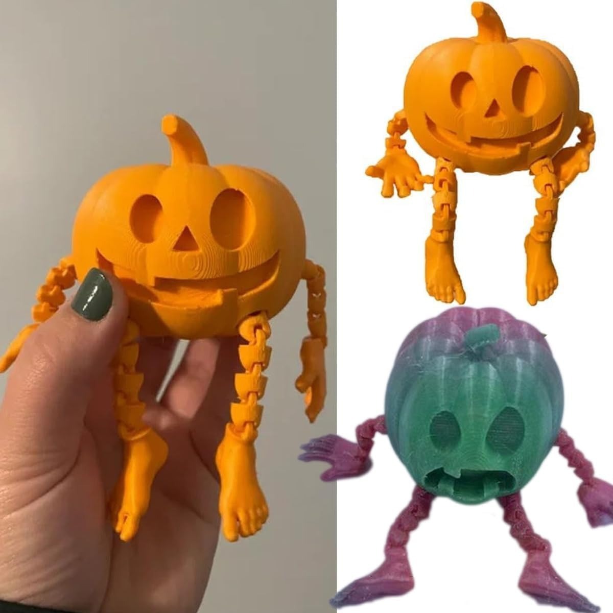 Decorazioni e Ornamenti di Zucche Stampate in 3D per Halloween