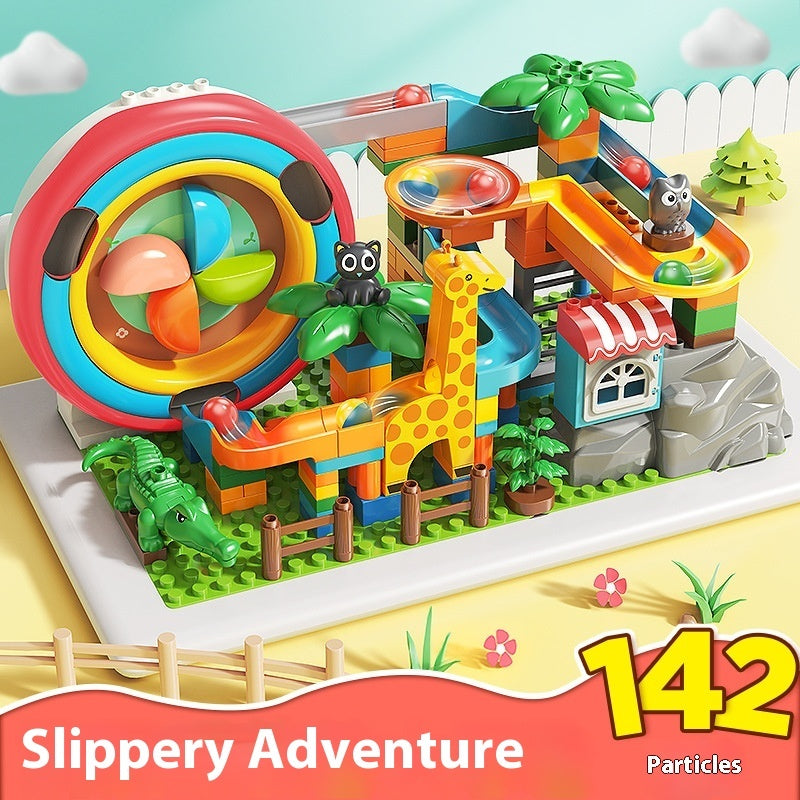 Giradischi elettrico ad anello giocattolo con blocchi di particelle di grandi dimensioni