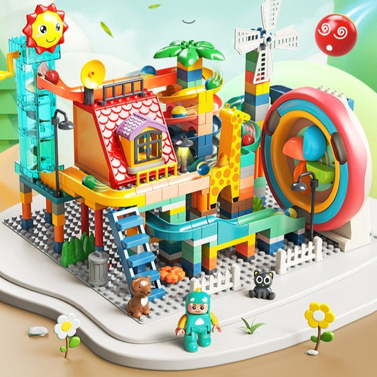 Giradischi elettrico ad anello giocattolo con blocchi di particelle di grandi dimensioni