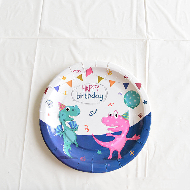 Piatti da Pranzo Usa e Getta – Stoviglie a Tema Dinosauro per Feste di Compleanno