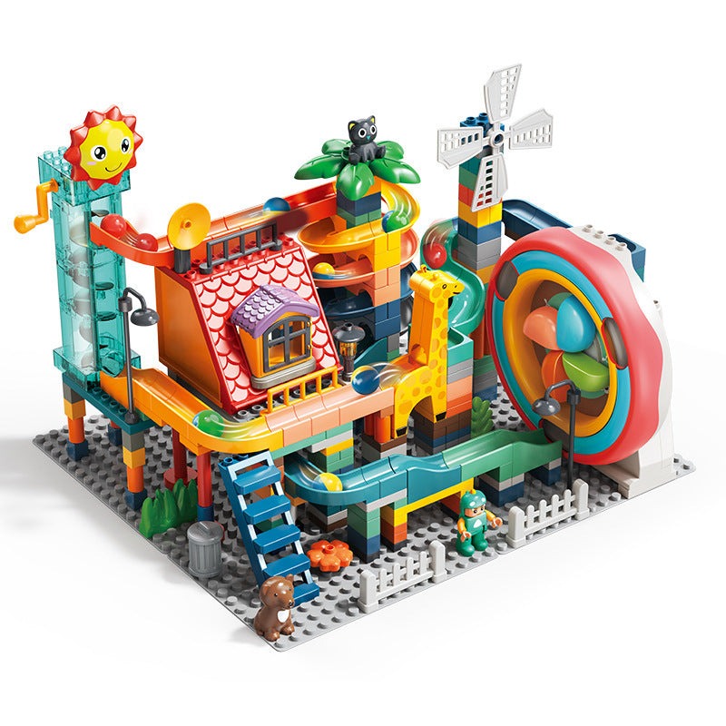 Giradischi elettrico ad anello giocattolo con blocchi di particelle di grandi dimensioni