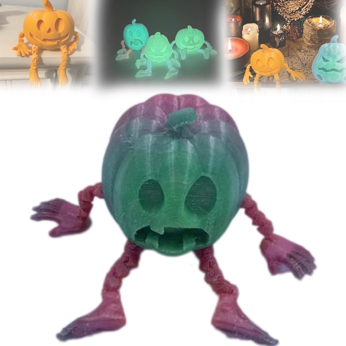 Decorazioni e Ornamenti di Zucche Stampate in 3D per Halloween