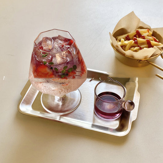 Bicchiere ottagonale, alto drink cocktail bevanda fredda soda bicchiere d'acqua frizzante