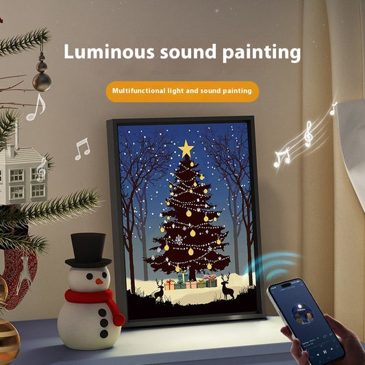 Altoparlante Bluetooth Luminoso Albero di Natale: Luce Notturna e Decorazione Festiva