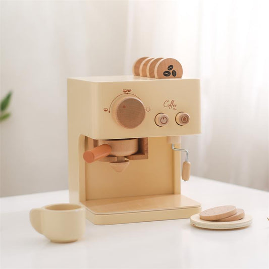 Simulazione Macchina da Caffè e Puzzle in Legno: Giocattoli Educativi per Bambini