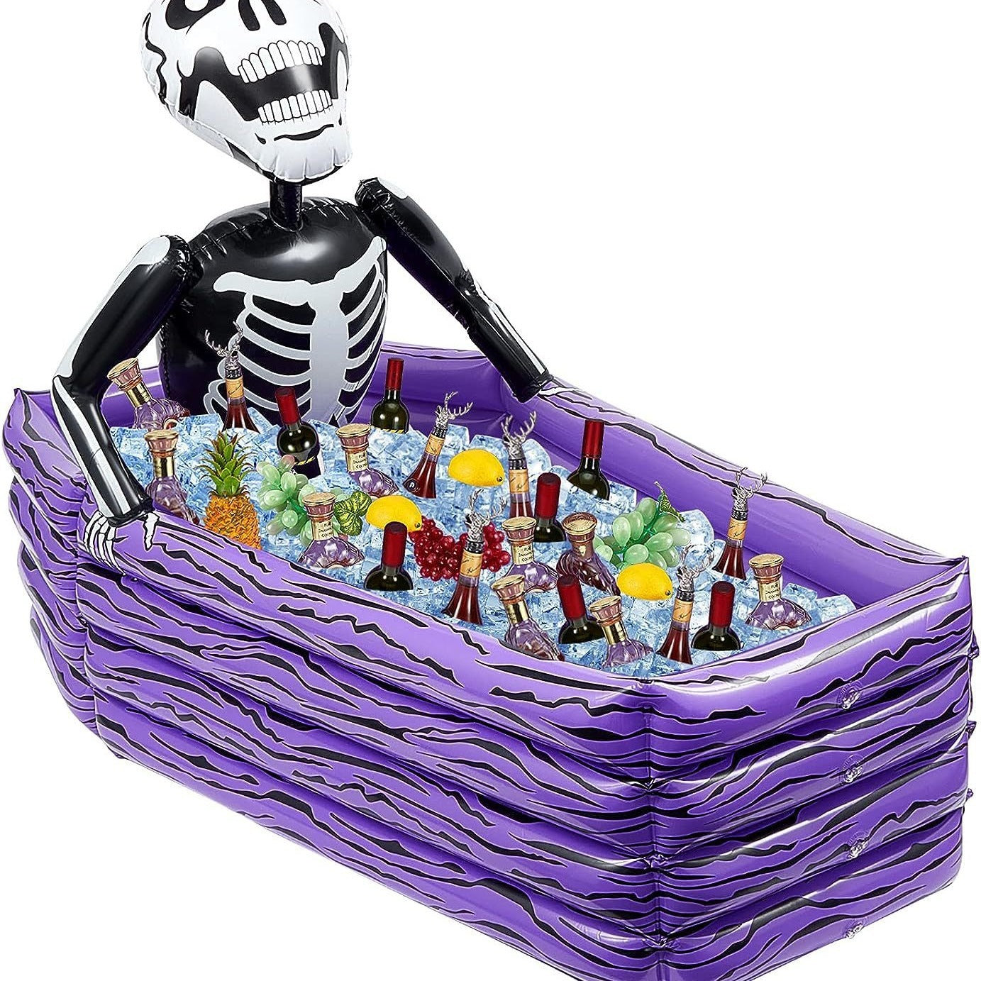 Secchiello Gonfiabile per Bevande Viola tema Halloween: Perfetto per la Piscina e le Feste!