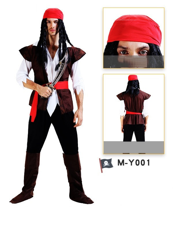 Costumi cosplay per uomini e donne di Halloween/Carnevale da Pirata