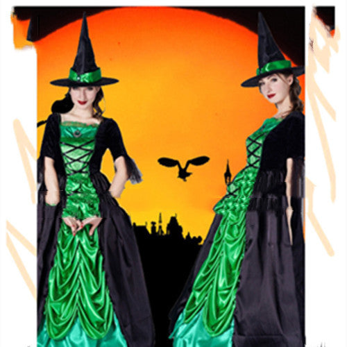 Vestito Verde da Strega per Donna - Perfetto per Halloween | Costume Elegante e Magico