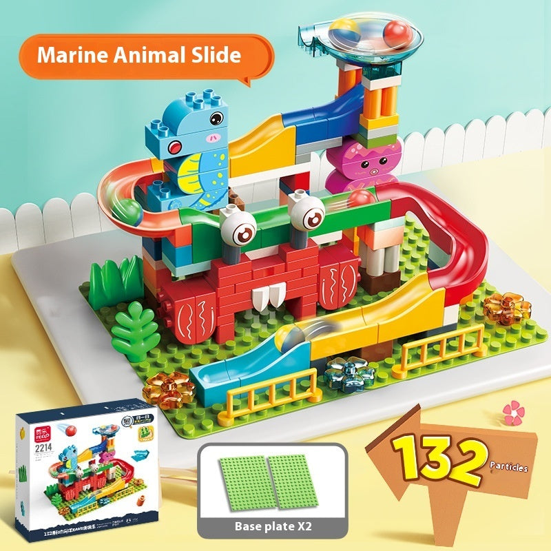 Giradischi elettrico ad anello giocattolo con blocchi di particelle di grandi dimensioni