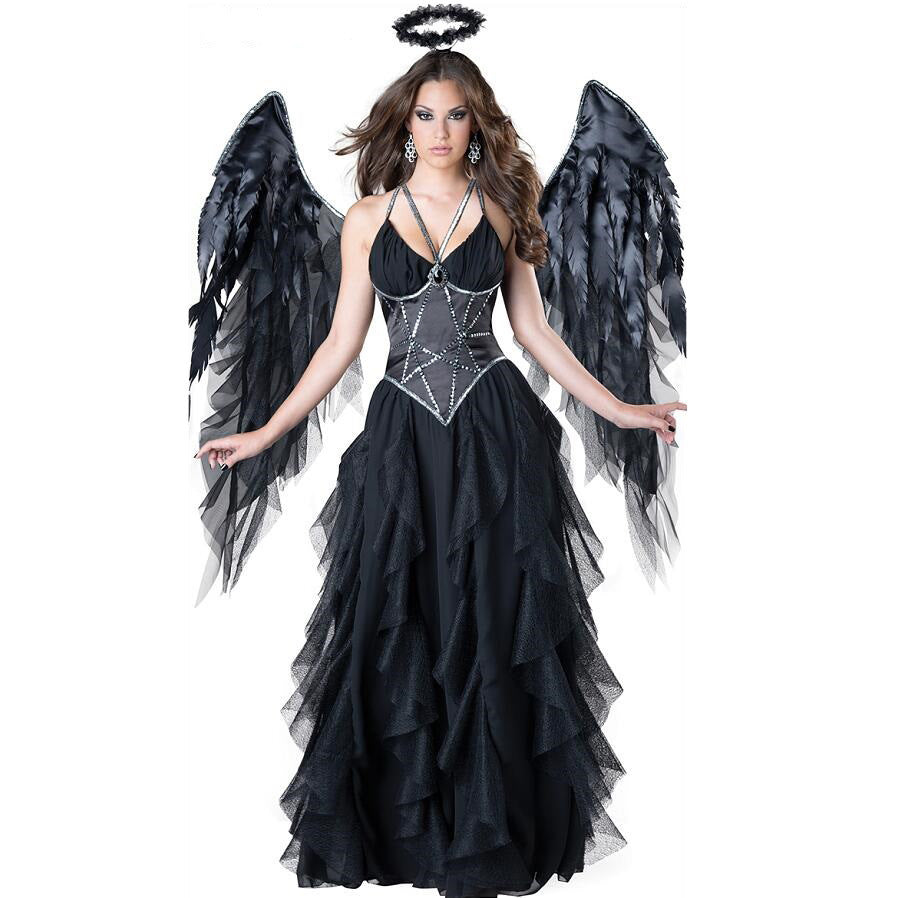 Costume da demone di Halloween da angelo oscuro