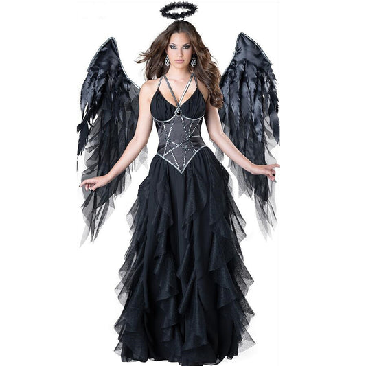 Costume da demone di Halloween da angelo oscuro