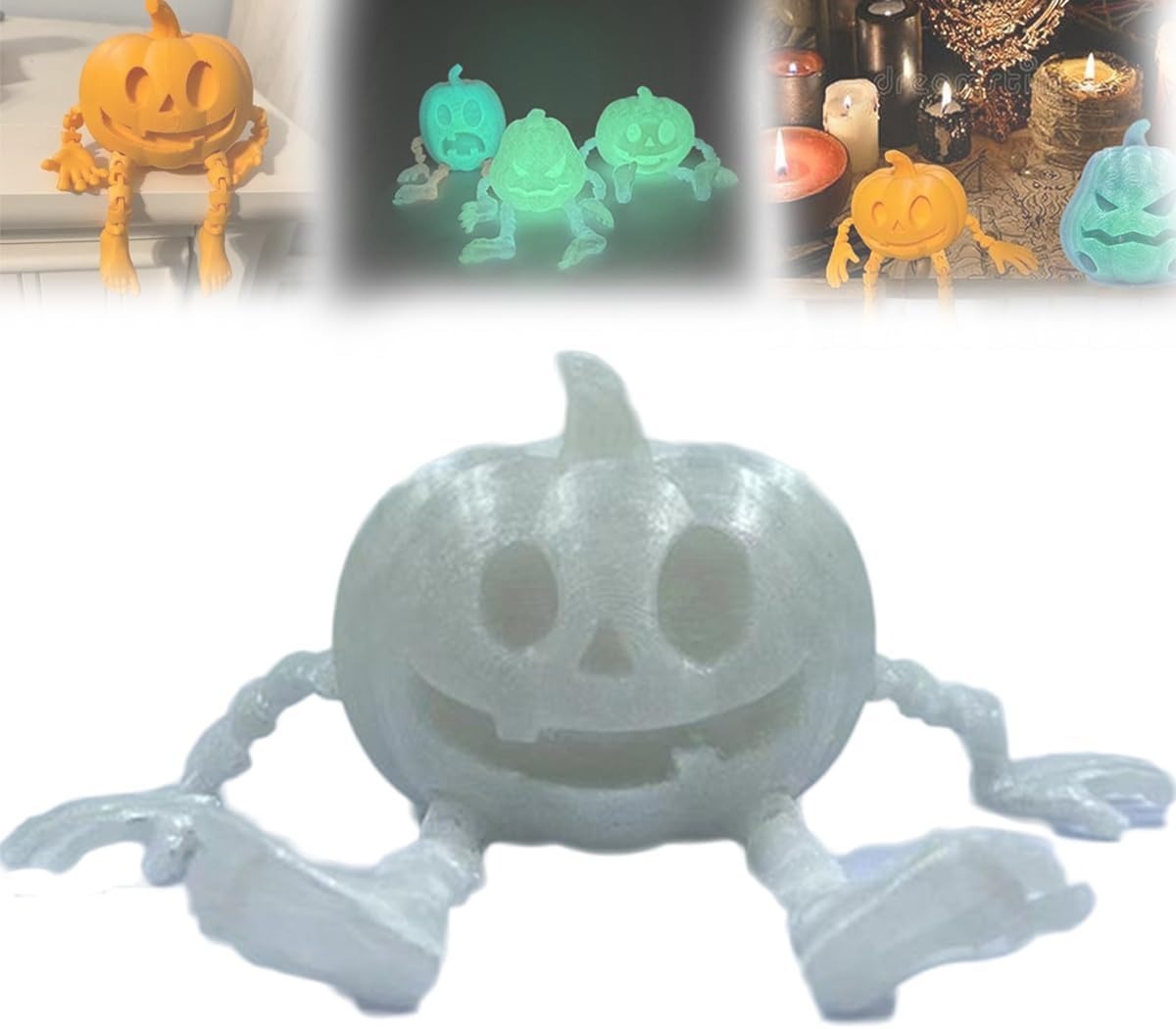 Decorazioni e Ornamenti di Zucche Stampate in 3D per Halloween