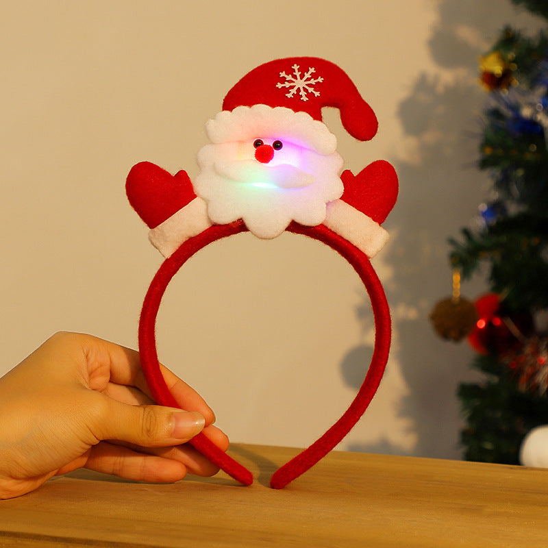 Cerchietto Natalizio Luminoso – Decorazione di Natale per Adulti e Bambini