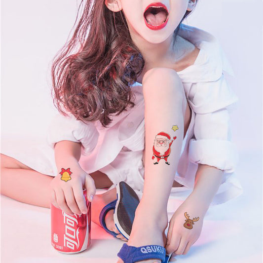 Adesivi Tatuaggi temporanei Natalizi per Bambini