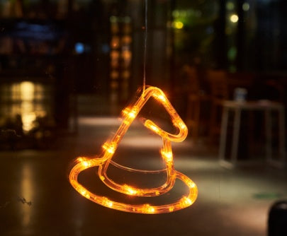 Luci LED per Finestre di Halloween con Ragno, Zucca e Fantasmi Appesi – Luci Atmosferiche per Horror, Decorazioni per Feste e Decorazioni per la Casa