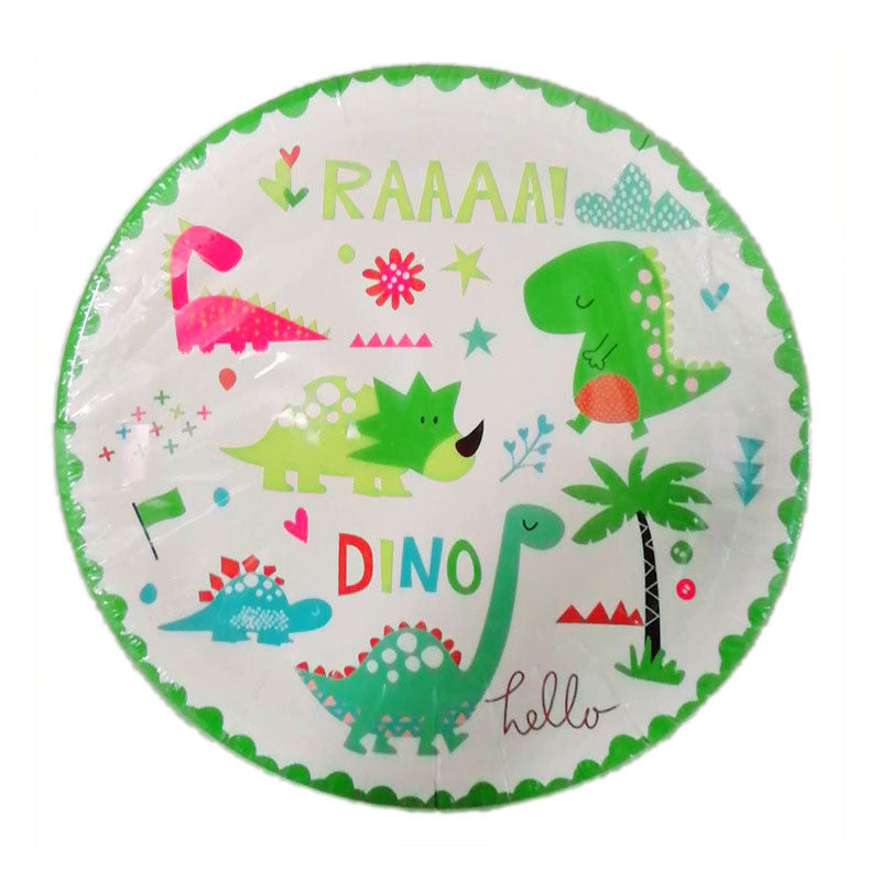 Decorazione per feste di compleanno nella giungla con palloncini a forma di dinosauro in pellicola di alluminio