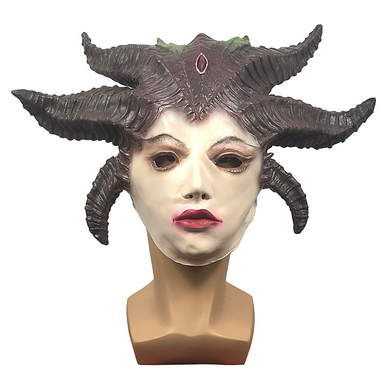 Maschera cappuccio in lattice spaventosa per feste di Halloween